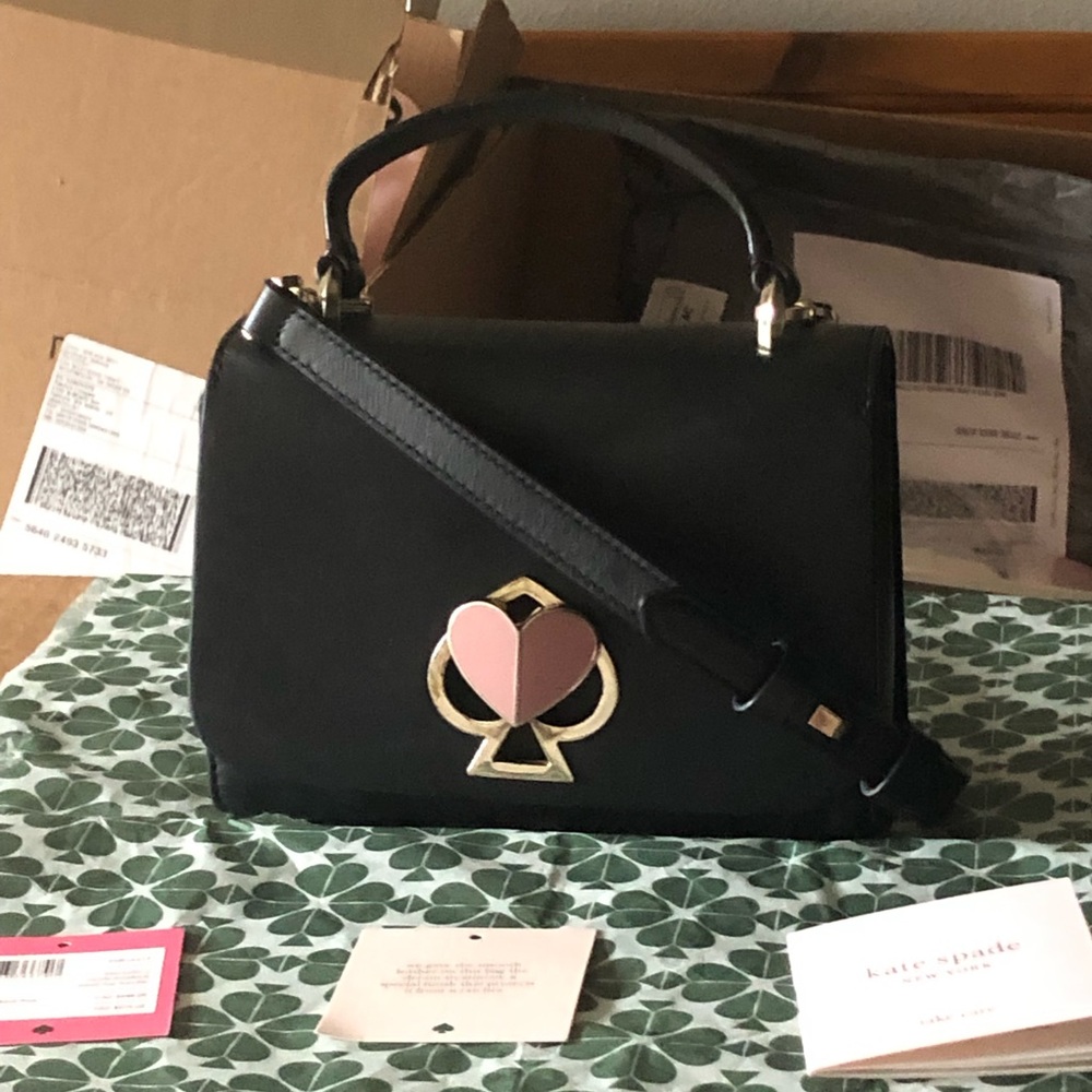 EUC Kate Spade Nicola Top Handle Twist Lock Mini w/ detachable Crossbody PXRUA61